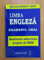 Bacalaureat 2002. Limba engleza. Examenul oral