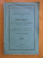 Discursul D-lui Nicolae Titulescu