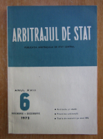 Revista Arbitrajul de stat, anul XVIII, nr. 6, noiembrie-decembrie 1972