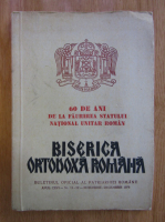 Revista Biserica Ortodoxa Romana, anul CXVI, nr. 11-12, noiembrie-decembrie 1978