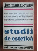 Jan Mukarovsky - Studii de estetica