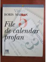 Boris Marian - File de calendar profan