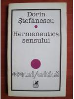 Dorin Stefanescu - Hermeneutica sensului