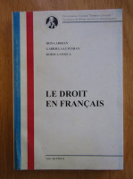 Irina Adrian - Le Droit en Francais 