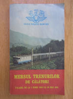 Mersul trenurilor de calatori 1980-1981