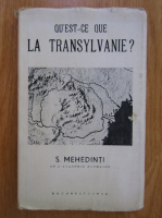 S. Mehedinti - Qu est-ce que la Transylvanie?
