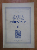 Studia et acta orientalia (volumu 3)