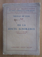 Nicolas de Cusa - De la docte ignorance