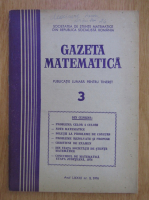 Anticariat: Revista Gazeta matematica, anul LXXXI, nr. 3, 1976