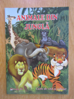 Animale din jungla. Carte de citit si de colorat