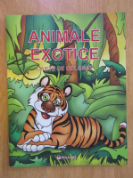 Animale exotice. Carte de colorat
