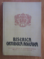 Biserica Ortodoxa Romana, anul XCIX, nr. 3-4, martie-aprilie 1981