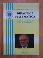 Revista Didactica Matematica, anul XI, nr. 1, 2021