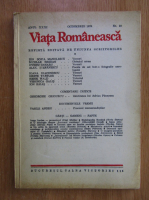 Revista Viata Romaneasca, anul XXXI, nr. 10, octombrie 1978