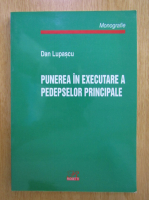 Dan Lupascu - Punerea in executarea a pedepselor principale