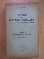 Rene Gonnard - Histoire des doctrines monetaires