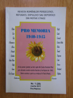 Revista Pro Memoria, nr. 1, martie 2011