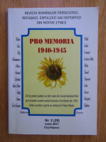 Revista Pro Memoria, nr. 2, iunie 2011