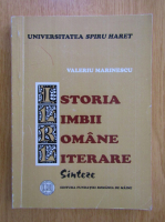 Anticariat: Valeriu Marinescu - Istoria limbii romane literare. Sinteze