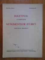 Anticariat: Buletinul Comisiunii Monumentelor Istorice, anul XXXI, fascicola 95, ianuarie-martie 1938