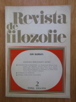 Revista de Filozofie, tomul 21, nr. 2, 1974