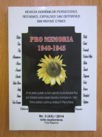 Revista Pro Memoria, nr. 3, iulie-septembrie 2014