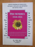 Revista Pro Memoria, nr. 3, iulie-septembrie 2017