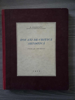 Anticariat: G. Oprescu - Doi ani de critica artistica (1939)