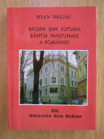 Ioan Degau - Pagini din istoria Bancii Nationale a Romaniei, volumul 3. Bancile din Bihor