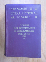 Anticariat: C. Hamangiu - Codul General al Romaniei (volumul 28, partea a II-a)