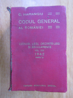 Constantin Hamangiu - Codul General al Romaniei (volumul 30, partea a IV-a)