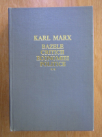 Karl Marx - Bazele criticii economiei politice (volumul 2)