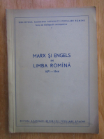 Marx si Engels in limba romana, 1871-1944