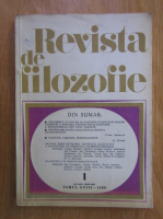 Revista de filozofie, tomul 27, nr. 1, 1980