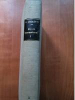 D. Anzilotti - Droit international (volumul 1, 1929)