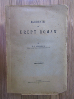 S. G. Longinescu - Elemente de drept roman (volumul 2, 1929)