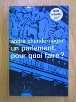 Anticariat: Andre Chandernagor - Un Parlement pour quoi faire?