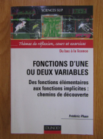 Frederic Pham - Fonctions d'une ou deux variables