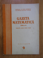 Gazeta Matematica, seria B, anul XIX, nr. 9, septembrie 1968