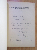 Constantin Cublesan - Opera literara a lui Pavel Dan (cu autograful autorului)