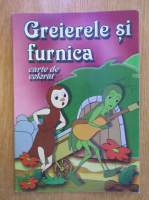 Greierele si furnica. Carte de colorat