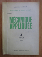 Revista Mecanique Appliquee, tomul 38, nr. 3, mai-iunie 1993