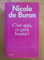 Anticariat: Nicole de Buron - C'est quoi ce petit boulot?
