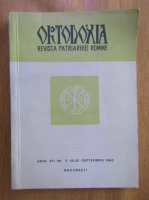 Revista Ortodoxia, anul XII, nr. 3, iulie-septembrie 1960