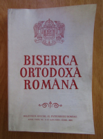 Revista Biserica Ortodoxa Romana, anul CXIX, nr. 1-6, ianuarie-iunie 2001