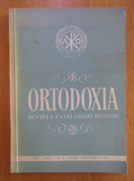 Revista Ortodoxia, anul XLIII, nr. 3, iulie-septembie 1991