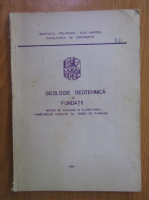 Geologie geotehnica si fundatii