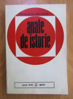 Anale de istorie, anul XXI, nr. 2, 1975