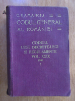 Anticariat: C. Hamangiu - Codul General al Romaniei (volumul 29, partea I)