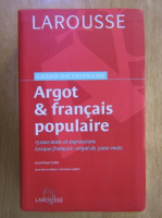 Jean Paul Colin - Argot et francais populaire